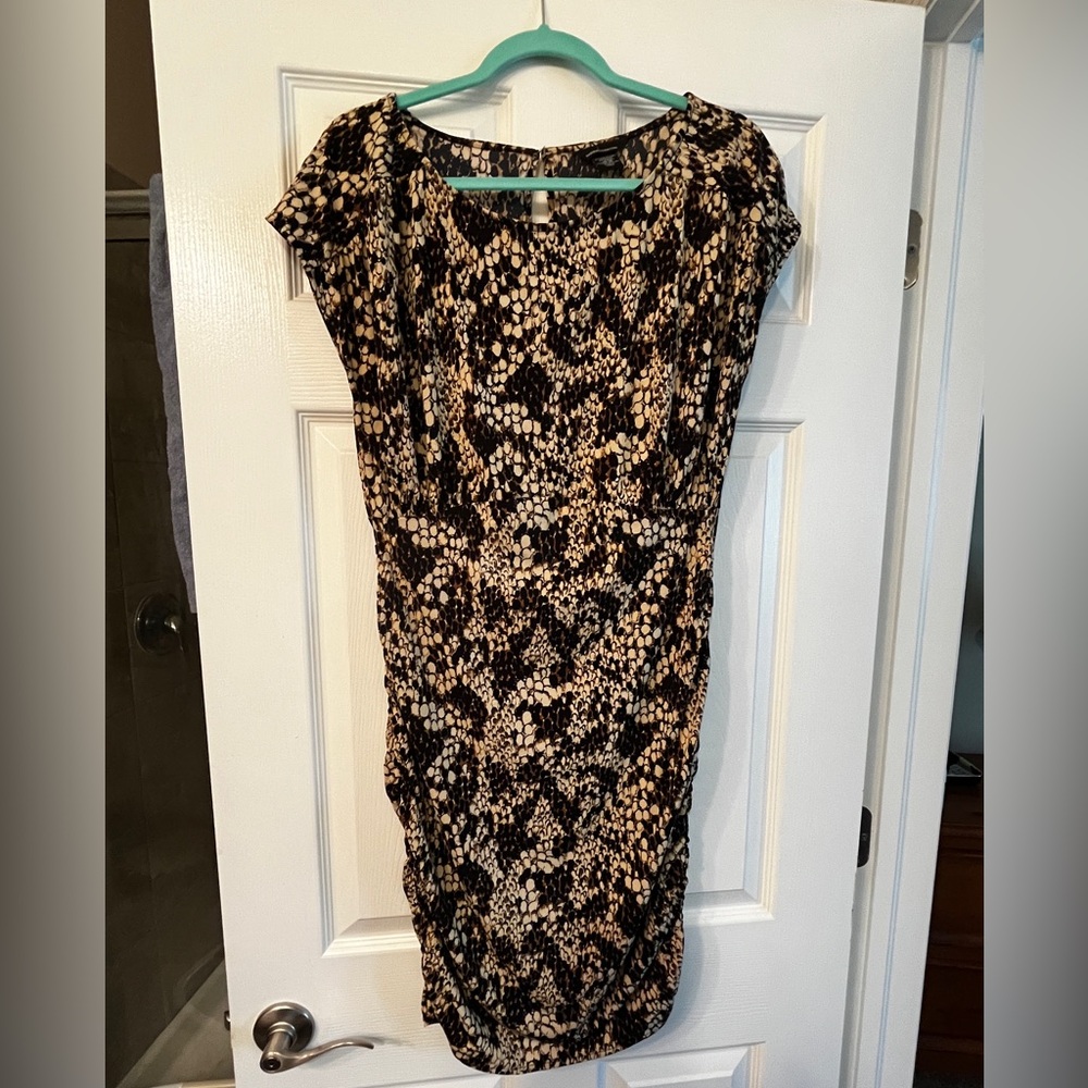 Victoria Secret Snake Dress M Rushed with Slit in the back